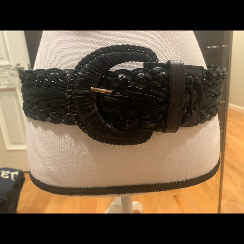 Talbots - leather belt - S